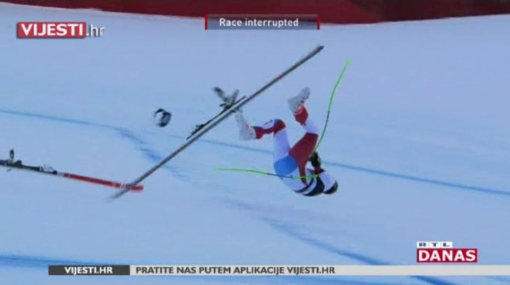 [RTL Video] Marc Gisin stabilno i prebačen u Švicarsku nakon teškog pada