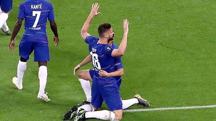 Giroud: "Nisam htio slaviti pogodak, ali ne mogu skrivati ponos što sam osvojio Europsku ligu s Chelseajem"