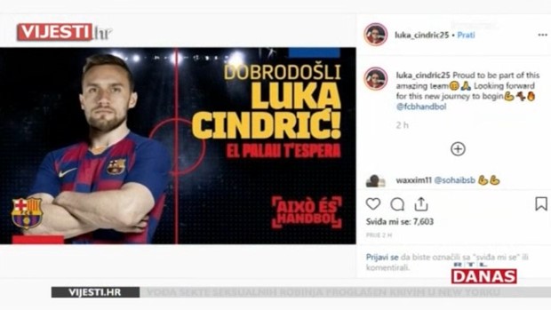 [RTL Video] Luka Cindrić i službeno u Barceloni, među prvima čestitao i Duvnjak