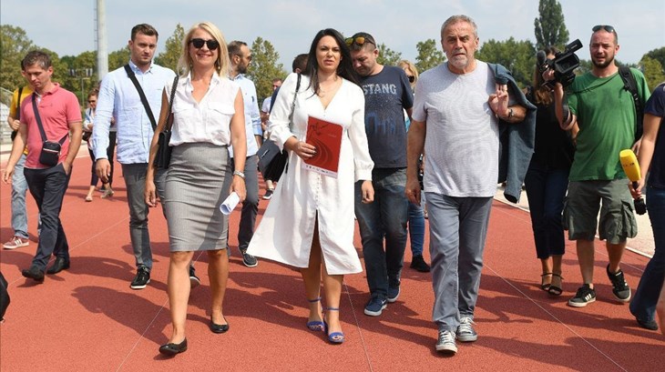 Bandić na Mladosti: "Projekt nogometnog stadiona radit ćemo po želji Dinama, a atletsku stazu po želji atletičara"