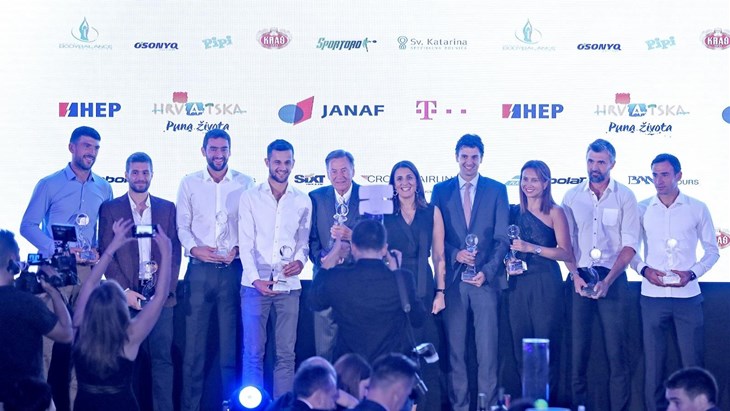 Održana Noć hrvatskog tenisa, dodijeljena priznanja hrvatskim teniskim velikanima