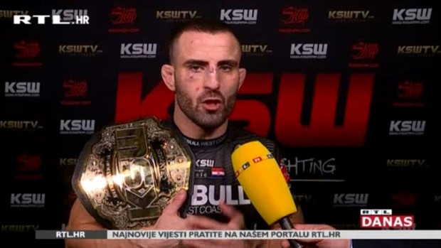 [RTL Video] Antun Račić, novi KSW prvak: "Prije deset godina izgubio sam oca koji me i odveo na prvi trening, ovo je za njega"