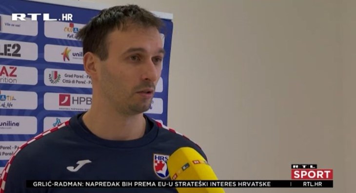 [RTL Video] Karačić: "Puno se priča o tom polufinalu, ali mi o tome ne smijemo razmišljati"