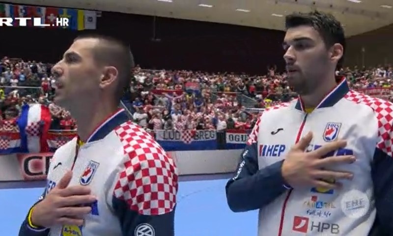 VIDEO: Pogledajte trenutak kada se izvodila hrvatska himna