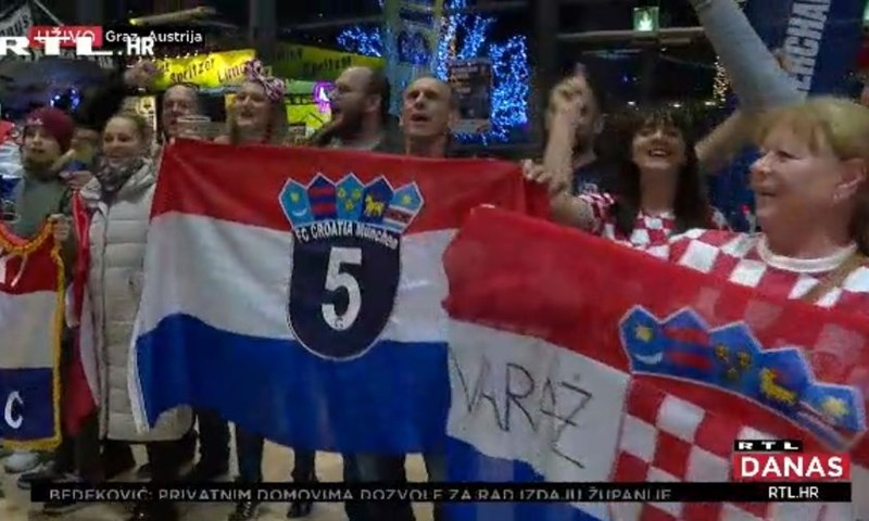 [RTL Video] Euforija se nastavlja: Hrvati prisvojili dvoranu u Grazu!