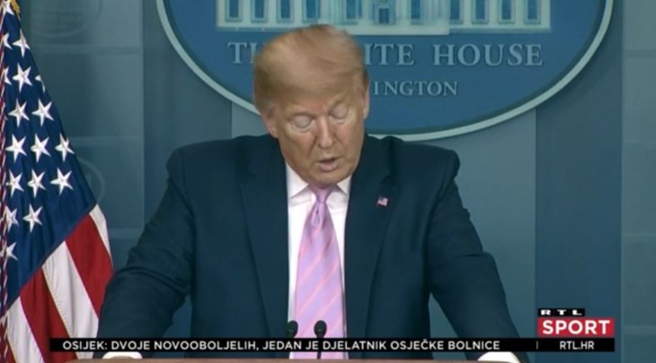 [VIDEO] Trump: 'Sport se uskoro vraća, otvorit ćemo državu, ne možemo mjesecima ovako'