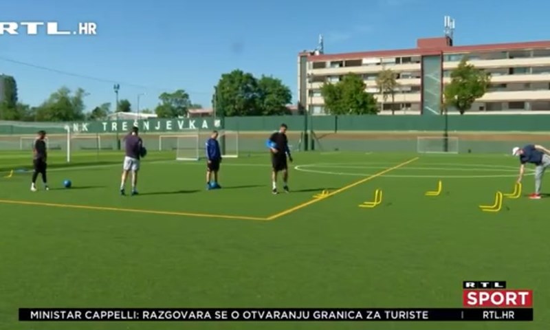 [VIDEO] PPD Zagreb radi na travi: 'Bolje i ovako na nogometnom terenu jer bi inače trenirali preko kamera'