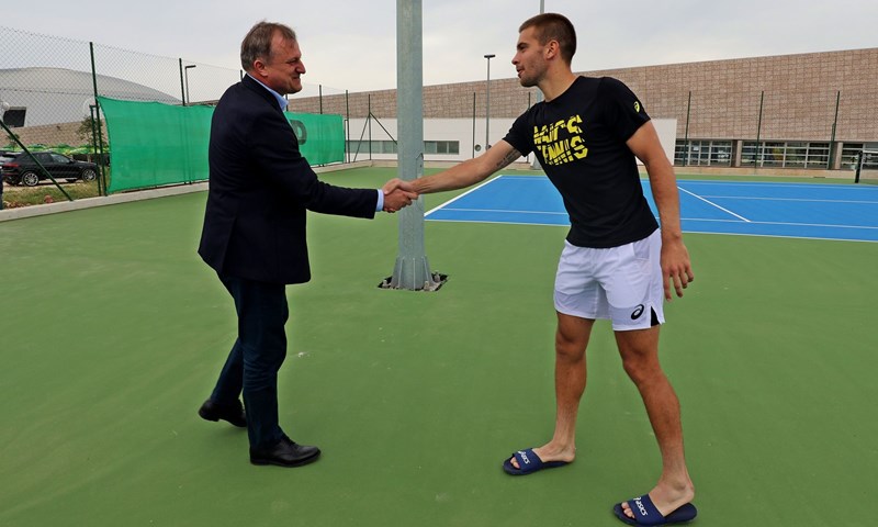 Dio Davis Cup reprezentacije trenira u Zadru: 'Centar u Višnjiku odličan je za jedan takav projekt'