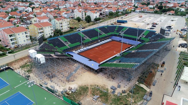 Teniski stadion u Zadru pred završetkom, od jutros na ŠC Višnjik u prodaji karte!
