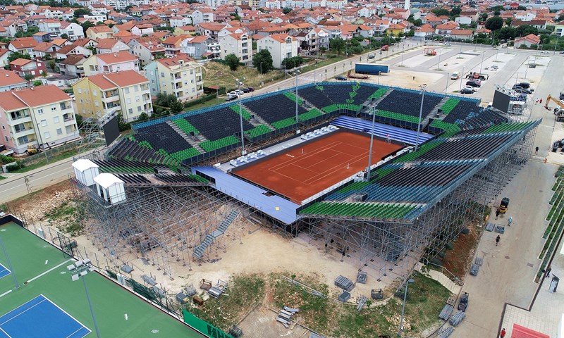 Teniski stadion u Zadru pred završetkom, od jutros na ŠC Višnjik u prodaji karte!