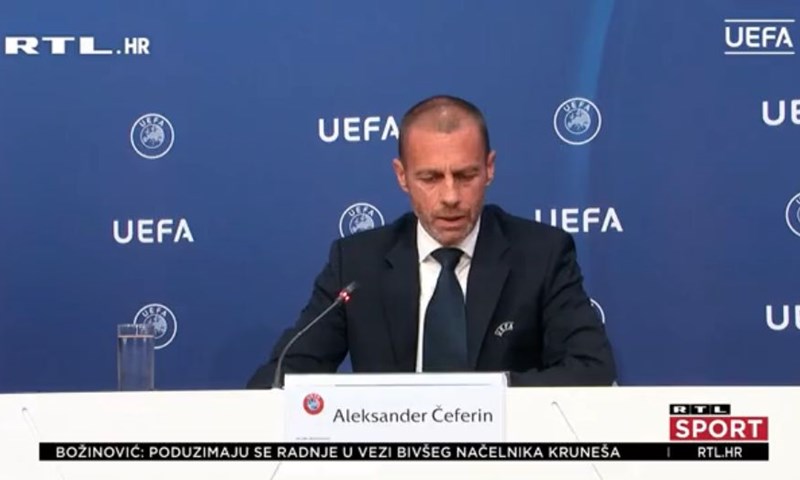 [VIDEO] Čeferin: 'Nogomet predvodi povratak normalnom životu u Europi'