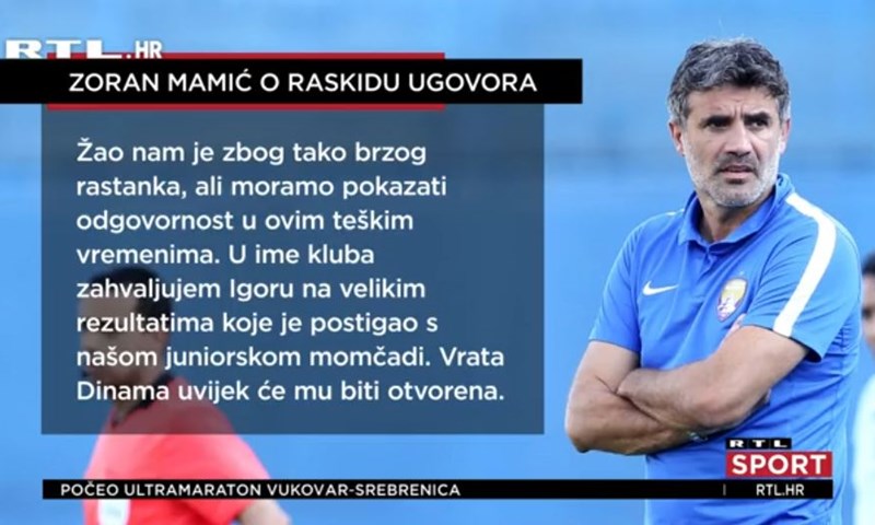[VIDEO] Jovićević napustio Dinamo, kandidata je nekoliko, među njima i Zoran Mamić?