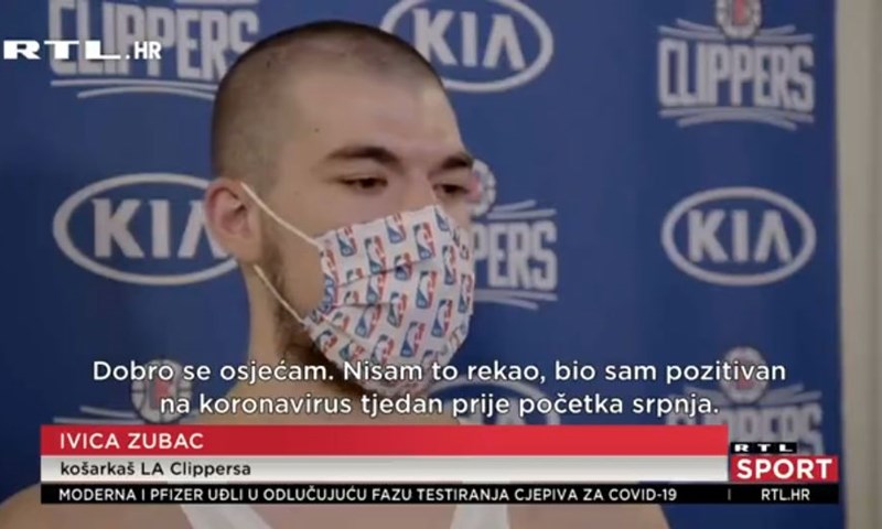 [VIDEO] Ivica Zubac otkrio da je imao koronavirus, ipak stigao u Orlando