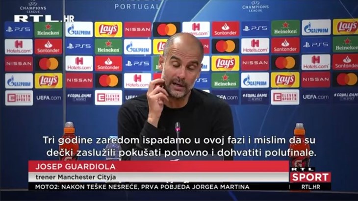 [VIDEO] Guardiola i City opet prerano ispali iz Lige prvaka: 'Ne uspijeva nam, ali u životu moraš ustati'