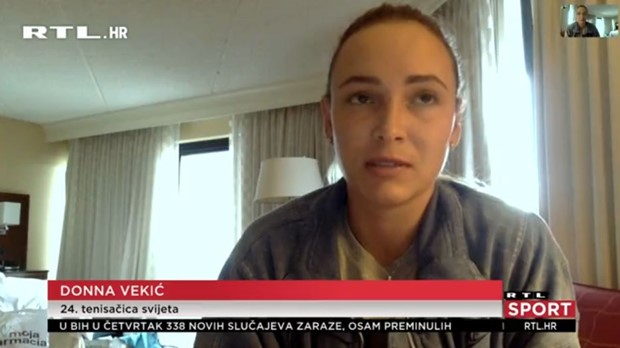 [VIDEO] Donna Vekić za RTL iz US Open balona: 'Za očekivati je nešto pozitivnih testova, ali svi drže distancu'