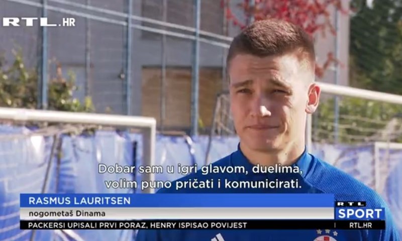 [VIDEO] Lauritsen je drugi Danac u povijesti Dinama: 'Siguran sam da ću pokazati da sam jako dobar igrač'