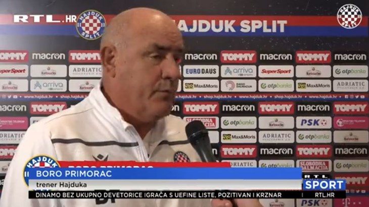 [VIDEO] Boro Primorac privremeno preuzeo prvu momčad Hajduka: 'Mislim da ova momčad može puno bolje'