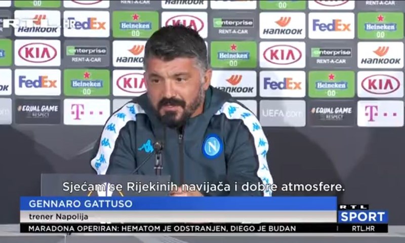 [VIDEO] Gattuso se vratio u Rijeku i uoči susreta poručio: 'Nemam lijepa sjećanja s ovog stadiona'