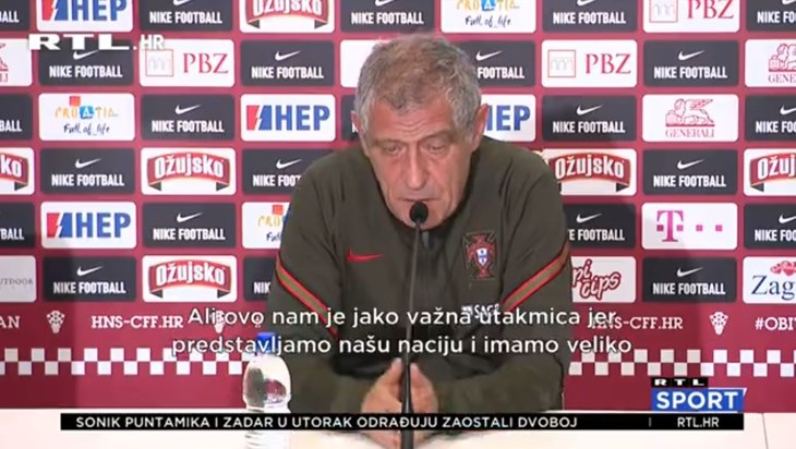 [VIDEO] Santos: 'Imam 23 vrhunska igrača i svaki od njih može igrati'