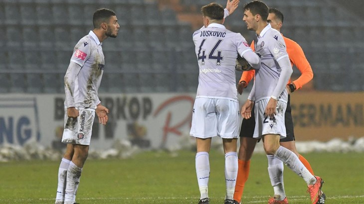 Hajduk kaznio Jradija i Jurića zbog svađe na terenu