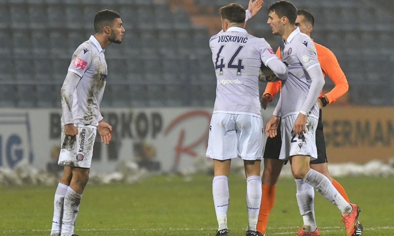 Hajduk kaznio Jradija i Jurića zbog svađe na terenu