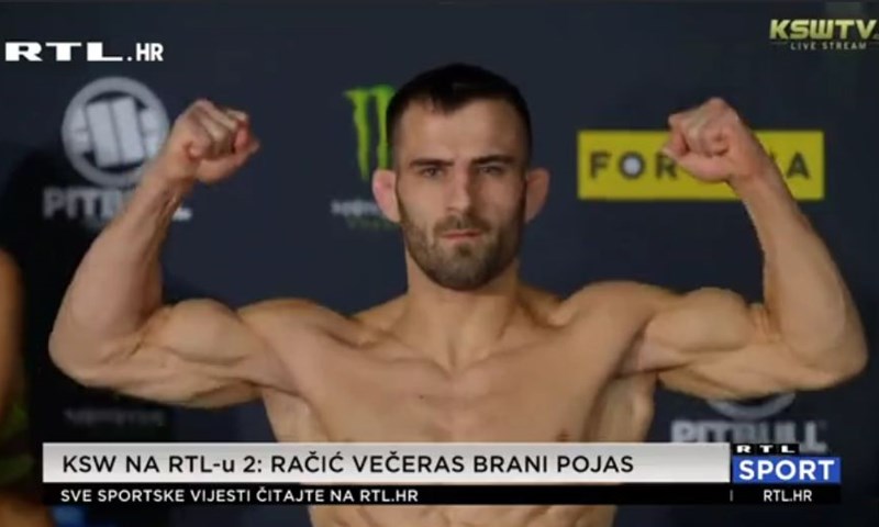 [VIDEO] Račić odradio vaganje prije borbe za obranu pojasa: 'Vjerujem u sebe, prvak sam s razlogom'
