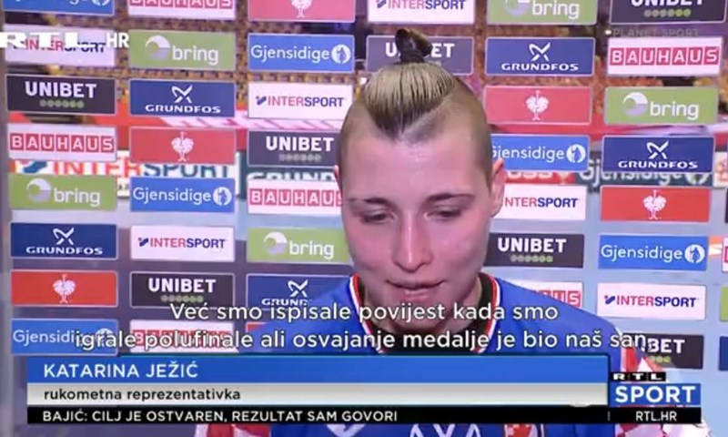 [VIDEO] Ježić: 'Polufinale je bio povijesni rezultat, ali medalja je bila naš san'