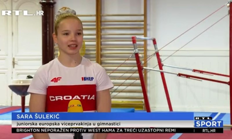 [VIDEO] Sara Šulekić: 'Nisam ni znala da je prva ženska medalja u povijesti hrvatske gimnastike'