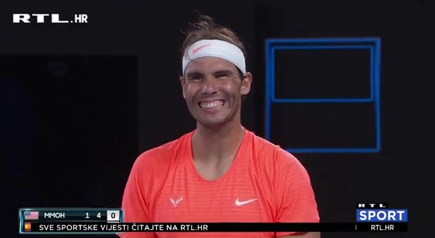 [VIDEO] Nadal na meti nestrpljive gledateljice: 'Možda je popila koji gin previše'