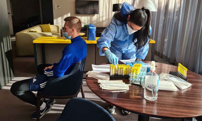 Dinamovci uoči puta za Rusiju odradili testiranje na koronavirus