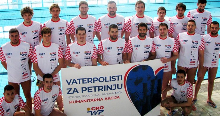 Hrvatski vaterpolisti skupili više od 130 tisuća kuna za potresom pogođena područja