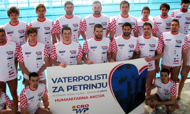 Hrvatski vaterpolisti skupili više od 130 tisuća kuna za potresom pogođena područja