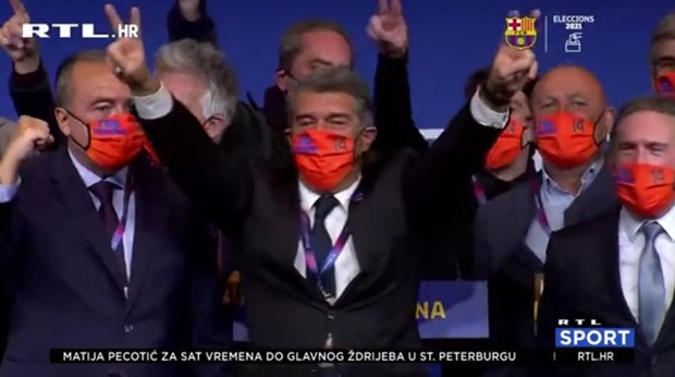 [VIDEO] Laporta nakon pobjede na izborima: 'Cijelu kampanju sam govorio da Messi voli Barcelonu'