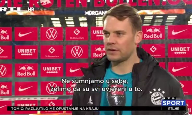 [VIDEO] Neuer: 'Nećemo govoriti o osvajanju naslova, ali ovo je važan korak'