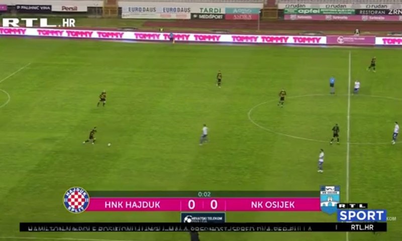 [VIDEO] Osijek srušio Hajduk i privremeno se vratio na vrh: 'Hajduku smo dali samo jedan šut'