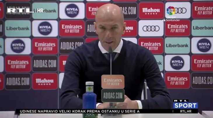 [VIDEO] Zidane: 'Ispustili smo dva boda, ali ćemo se nastaviti boriti'