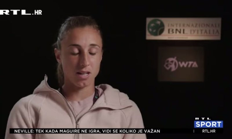 [VIDEO] Martić u polufinalu Rima: 'Očekujem veliku bitku, želim uživati u ovom rezultatu'