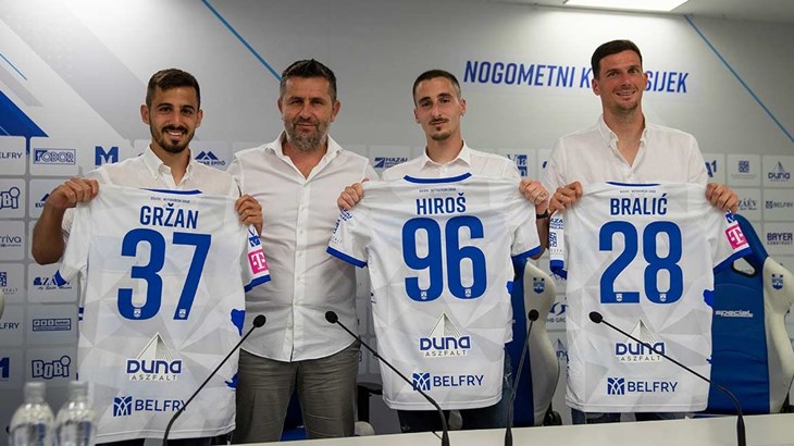 Osječani predstavili pojačanja: 'Sva trojica uklapaju se u sve zahtjeve momčadi'