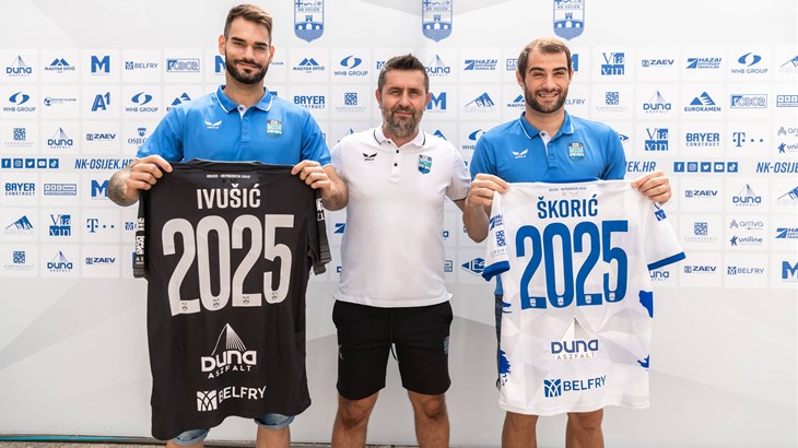 Škorić i Ivušić produžili ugovor s Osijekom do ljeta 2025. godine