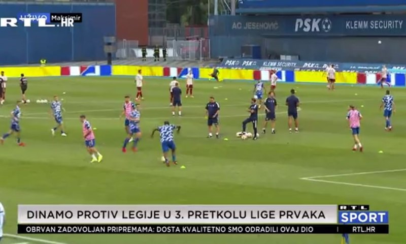 [VIDEO] Dinamo protiv Legije po rezultat koji osigurava mirniji uzvrat