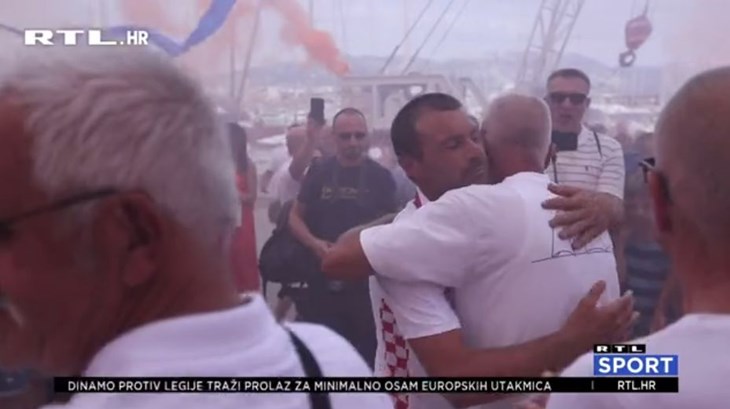 [VIDEO] Tonči Stipanović spektakularno dočekan u Splitu u svom Marjanu