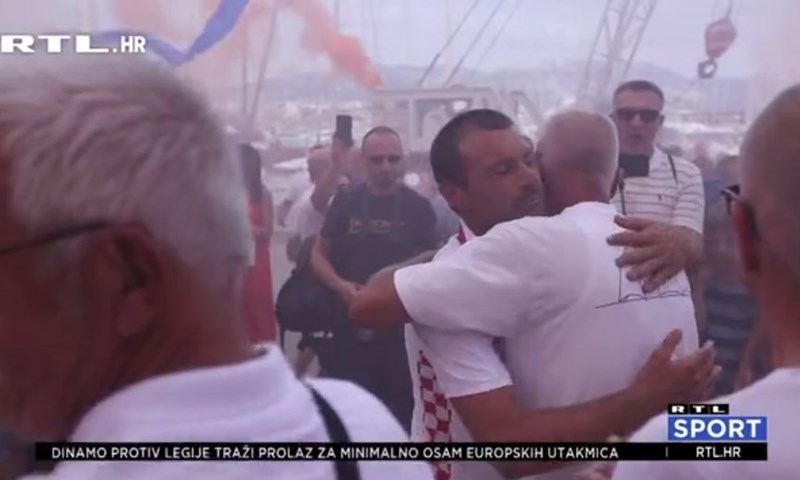 [VIDEO] Tonči Stipanović spektakularno dočekan u Splitu u svom Marjanu