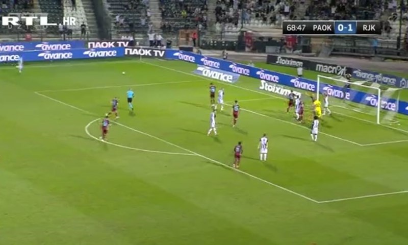 [VIDEO] Vukčević očistio loptu s crte i spasio Rijekin gol