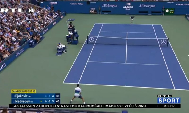 [VIDEO] Đoković nije uspio: Medvjedev ga spriječio u postizanju povijesnog uspjeha