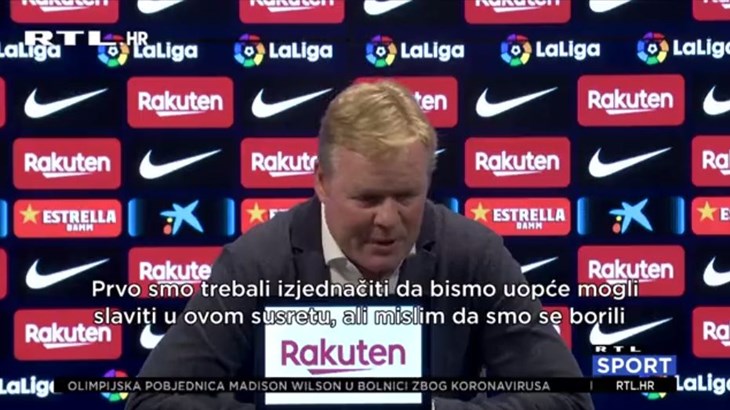 [VIDEO] Koeman: 'Čim smo počeli s utakmicom, znali smo da će biti teško'