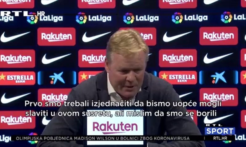 [VIDEO] Koeman: 'Čim smo počeli s utakmicom, znali smo da će biti teško'