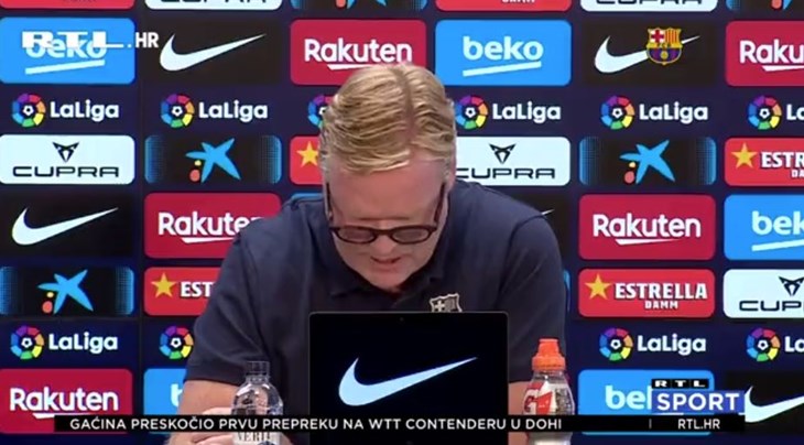 [VIDEO] Koeman iznenadio sve, pročitao priopćenje i napustio konferenciju za medije
