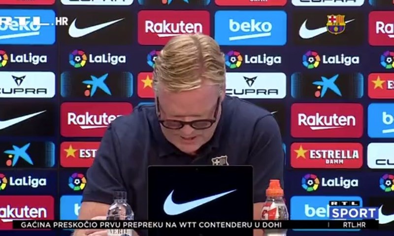 [VIDEO] Koeman iznenadio sve, pročitao priopćenje i napustio konferenciju za medije