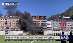 [VIDEO] Požar zahvatio stadion na kojem trebaju igrati Andora i Engleska