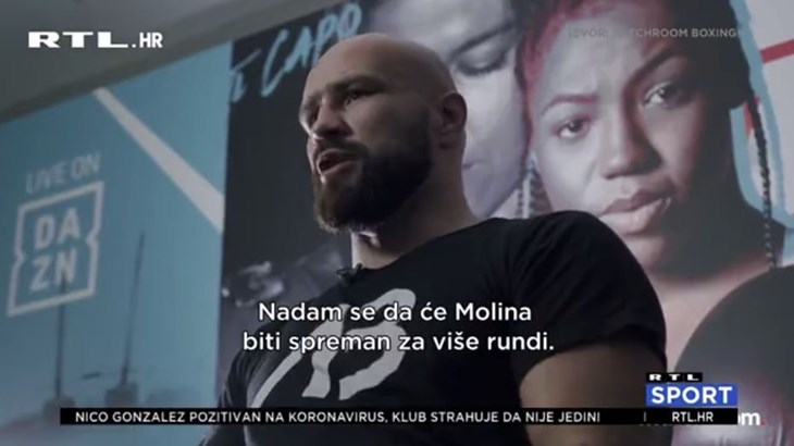 [VIDEO] Babić uoči meča s Molinom: 'On je dobar boksač, ali ni blizu razine koju želim'